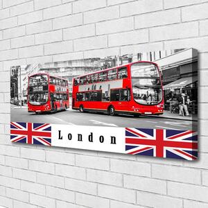 Obraz Canvas Londýn autobus umenie 125x50 cm