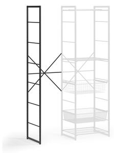 Prístavný regál ku otvorené šatníkové zostave, 2020 x 585 x 460 mm, čierna