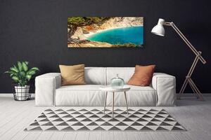 Obraz Canvas Záliv more skaly pláž 125x50 cm