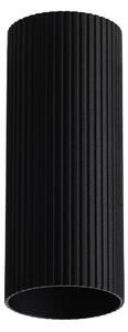 Minimalistické bodové svietidlo Lucas Ribbed Tube 30 čierna