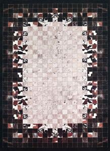BE Koberec Porte 2054 BLACK – čierny béžový obdĺžnikový Rozmer: 50x80 cm