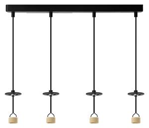 Lucas Base 4L Pendant Gu10 čierna