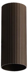 Minimalistické bodové svietidlo Lucas Ribbed Tube 30 kávová