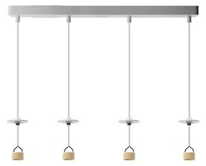 Lucas Base 4L Pendant Gu10 biele