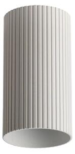 Minimalistické bodové svietidlo Lucas Ribbed Tube 10 biela