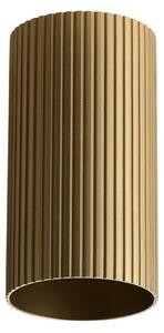 Minimalistické bodové svietidlo Lucas Ribbed Tube 10 zlatá