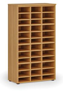 Triediaci regál PRIMO WOOD, 1434 x 800 x 420 mm, 36 priehradok, buk