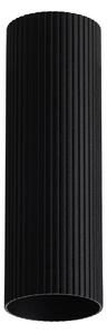 Minimalistické bodové svietidlo Lucas Ribbed Tube 50 čierna