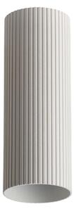Minimalistické bodové svietidlo Lucas Ribbed Tube 40 biela