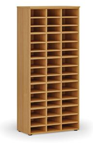 Triediaci regál PRIMO WOOD, 1781 x 800 x 420 mm, 45 priehradok, buk