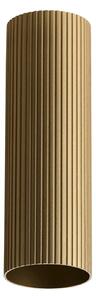 Minimalistické bodové svietidlo Lucas Ribbed Tube 50 zlatá