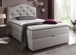 (4356) Fullen boxspring posteľ krémová 180/200