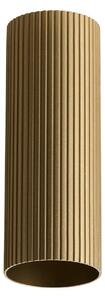 Minimalistické bodové svietidlo Lucas Ribbed Tube 40 zlatá