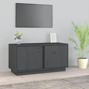 TV skrinka sivá 80x35x40,5 cm masívna borovica