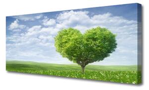Obraz Canvas Strom srdce príroda 125x50 cm