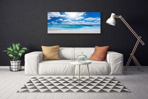 Obraz na plátne More pláž mraky príroda 125x50 cm
