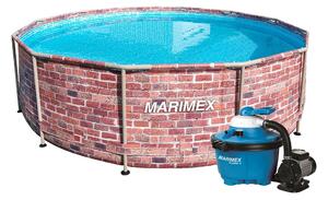 Marimex | Bazén Marimex Florida 3,66 x 0,99m, s pieskovou filtráciou- motív TEHLA | 19900077
