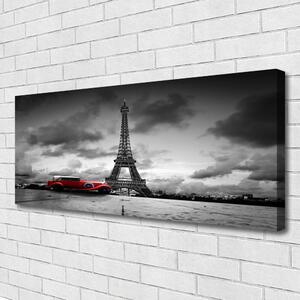 Obraz na plátne Eiffelova veža architektúra 125x50 cm
