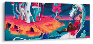 Obraz - Princ a dračia princezná (120x50 cm)