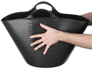 Vedro Strend Pro Flexi, čierne, stavebné, s ušami, 51,5x39 cm, 55 l