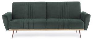 MUZZA Rozkladacia pohovka johnny velvet tmavozelená 180 x 104 x 45