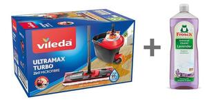 Súprava upratovacia Vileda Ultramax TURBO mop+vedro + FROSCH zadarmo