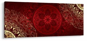 Obraz - Zlaté mandaly (120x50 cm)