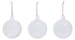 Vianočná ozdoba Flurry Ø 10 cm – set 3 ks