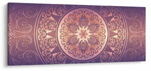 Obraz - Mandala na fialovom gradiente (120x50 cm)