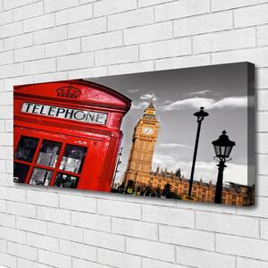 Obraz Canvas Telefónne budka londýn 125x50 cm