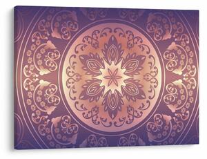 Obraz - Mandala na fialovom gradiente (70x50 cm)