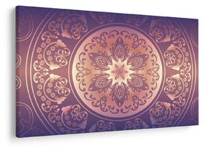 Obraz - Mandala na fialovom gradiente (90x60 cm)