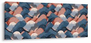Obraz - Vlny a kopce (120x50 cm)
