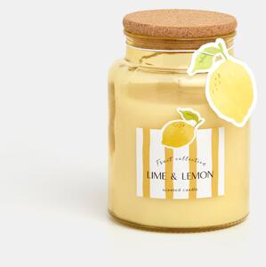 Sinsay - Sviečka s vôňou Lime & Lemon - svetložltá