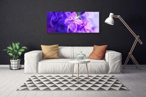 Obraz Canvas Fialové kvety príroda 125x50 cm