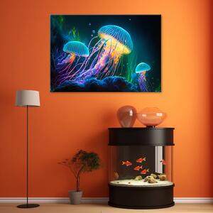 Obraz na plátne Farebné medúzy Rozmery: 60 x 40 cm