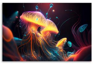 Obraz na plátne Ohnivé medúzy Rozmery: 60 x 40 cm