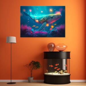 Obraz na plátne Magická veľryba Rozmery: 60 x 40 cm