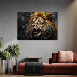 Obraz na plátne Lev na love Rozmery: 60 x 40 cm