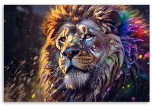 Obraz na plátne Silný lev Rozmery: 60 x 40 cm