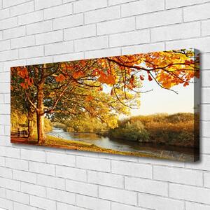 Obraz Canvas Strom jazero príroda 125x50 cm