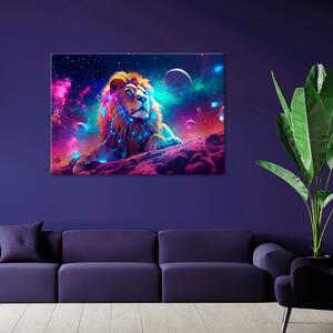 Obraz na plátne Hviezdy, planéty a lev Rozmery: 60 x 40 cm