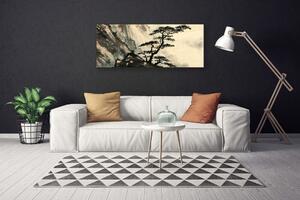 Obraz Canvas Maľovaný strom umenie 125x50 cm