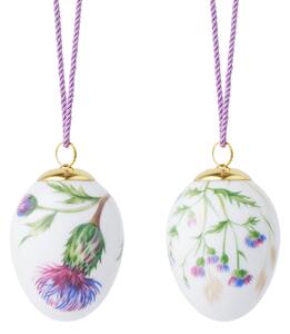Porcelánové veľkonočné ozdoby 2026 Thistles – set 2 ks