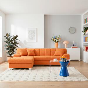 ROHOVÁ SEDAČKA, textil, oranžová MID.YOU - Sedačky, Online Only