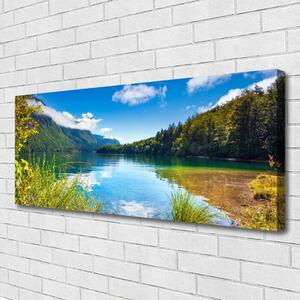 Obraz Canvas Hory les príroda jazero 125x50 cm