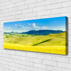 Obraz Canvas Dedina hory príroda 125x50 cm
