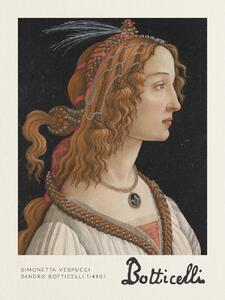 Umelecká tlač Simonetta Vespucci - Sandro Botticelli, (30 x 40 cm)