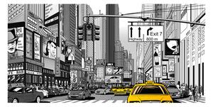 Fototapeta - Žlté taxi v NYC + zadarmo lepidlo - 550x270