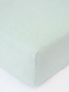 Froté plachta do postieľky 70 × 140 cm - mätová